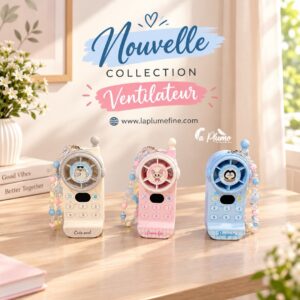Nouvelle Gamme de Mini ventilateurs Portables au look rétro et ludique