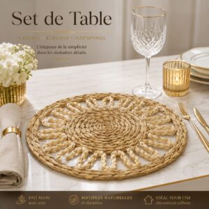 Set de Table Tressé à Festons