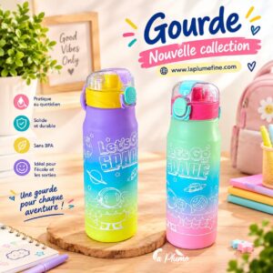 Gourdes Pour Enfants au design Spatial et Dégradé