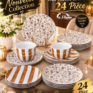 Service de Table 24 Pièces Élégance