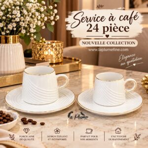 Service à Café 24 Pièces Élégance