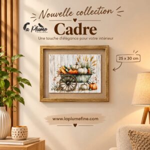 Cadre Mural  Esprit récolte d'automne et Nature Rustique