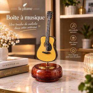 Boit à musique guitare élégant