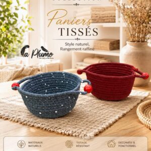 Paniers tissés amiraux Style Raffiné