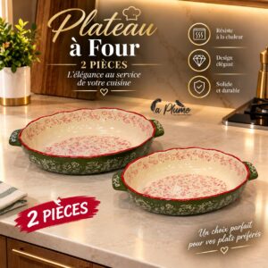 Duo de Plats à Four en Céramique Élégance
