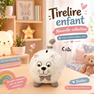 Tirelire en Céramique en forme de chaton