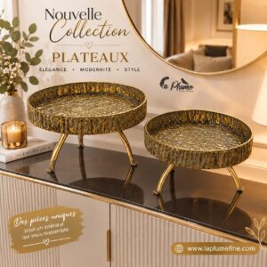 Plateaux sur pieds décoratives