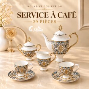 Service à café de 29 pièces de luxe