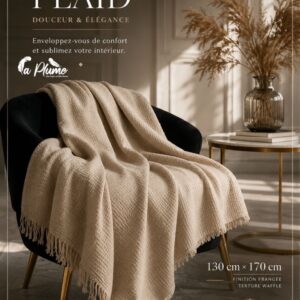 Plaid Gauffré Premium Élégance