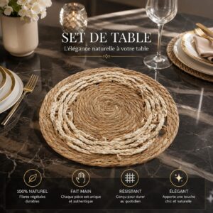 Set de Table en Fibres Tressées