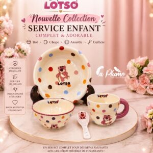 Service de vaisselle complet pour enfant