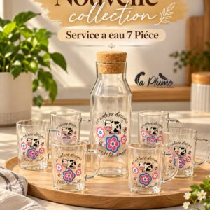 Service à eau 7 pièces illustré