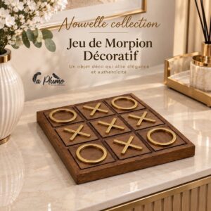 Jeu de morpion décoratif