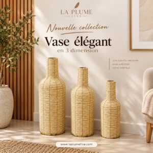 Vases élégants en 3 dimensions