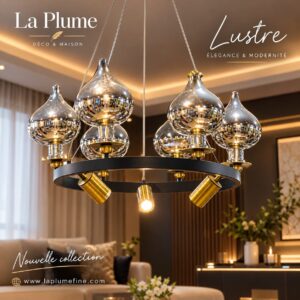Lustre suspendu moderne et architectural