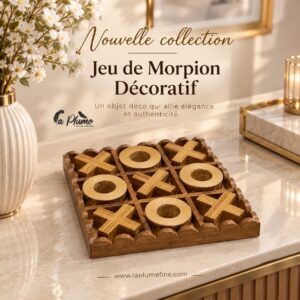 Morpion en Bois Élégance