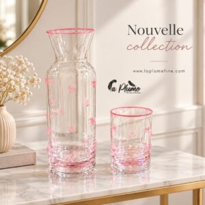 Carafe avec 6 verre élégance