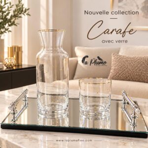 Carafe avec 6 verre élégance