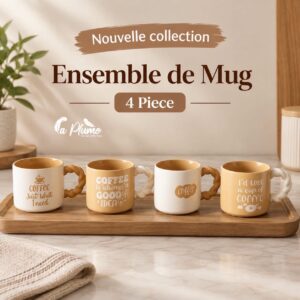 Ensemble de 4 Mugs Coffee lovers