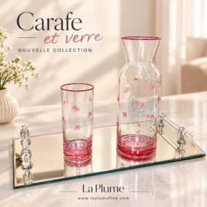 Carafe avec 6 verre élégance