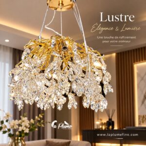 lustre cascade Élégance & Lumière