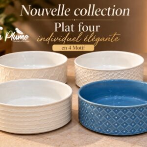 Plat à four individuel rond élégance