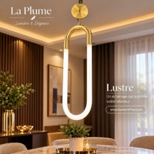 Suspension lumineuse LED au design minimaliste