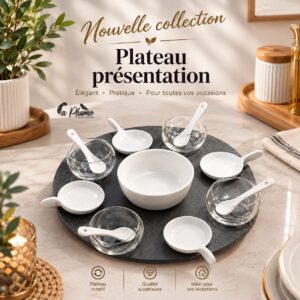 Plateau de présentation rotatif apéritif