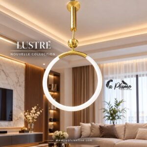 Suspension lumineuse LED au design minimaliste