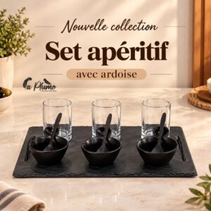 Set apéritif complet avec ardoise