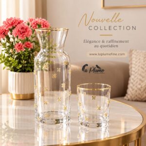 Carafe avec 6 verre