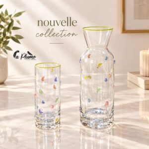 Carafe avec 6 verre élégance