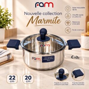 Marmites Fam en Acier Inoxydable 18/10