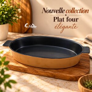 Plat à four ovale élégant